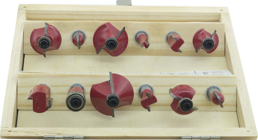 Set 12 Frese Fresa Per Legno Per Scanalare Rifilare Sanalature Fresatrice 6mm Fai da te/Utensili elettrici e a mano/Accessori per utensili elettrici/Set punte per trapani Trade Shop italia - Napoli, Commerciovirtuoso.it
