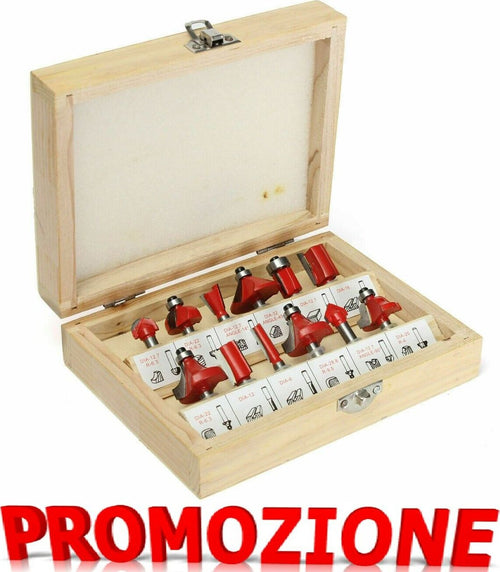 SET-12-FRESE-FRESA-PER-LEGNO-SCANALARE-RIFILARE-SANALATURE-FRESATRICE-6.35-mm
