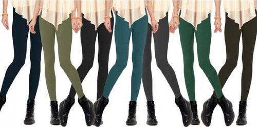 Set 12 Leggings In Vari Colori Donna Effetto Termico Felpato Collant Winter Moda/Donna/Abbigliamento/Leggings Trade Shop italia - Napoli, Commerciovirtuoso.it