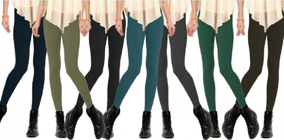 Set 12 Leggings In Vari Colori Donna Effetto Termico Felpato Collant Winter Moda/Donna/Abbigliamento/Leggings Trade Shop italia - Napoli, Commerciovirtuoso.it