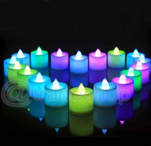 SET 12 MINI CANDELE LED SENZA FIAMMA TREMOLANTE RGB MULTI COLORE BATTERIA INCL. Illuminazione/Illuminazione per interni/Illuminazione speciale/Candele LED Trade Shop italia - Napoli, Commerciovirtuoso.it