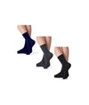 Set 12 Paia Di Calzini Da Donna A Mezza Gamba Tinta Unita Tg 35-40 Caldo Cotone