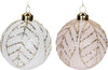 Set 12 Palline per albero di natale in vetro Bianco e Rosa con Glitter pendaglio Tinta Unita Ø 8 cm Casa e cucina/Decorazioni per interni/Addobbi e decorazioni per ricorrenze/Decorazioni natalizie/Addobbi e decorazioni/Palle e palline MagiediNatale.it - Altamura, Commerciovirtuoso.it