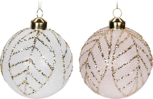 Set 12 Palline per albero di natale in vetro Bianco e Rosa con Glitter pendaglio Tinta Unita Ø 8 cm Casa e cucina/Decorazioni per interni/Addobbi e decorazioni per ricorrenze/Decorazioni natalizie/Addobbi e decorazioni/Palle e palline MagiediNatale.it - Altamura, Commerciovirtuoso.it