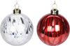 Set 12 Palline per albero di natale in vetro Bianco e Rosso pendaglio Tinta Unita Ø 8 cm Casa e cucina/Decorazioni per interni/Addobbi e decorazioni per ricorrenze/Decorazioni natalizie/Addobbi e decorazioni/Palle e palline MagiediNatale.it - Altamura, Commerciovirtuoso.it
