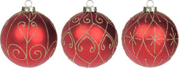 Set 12 Palline per albero di natale in vetro Rosso Tinta Unita Ø 10 cm Casa e cucina/Decorazioni per interni/Addobbi e decorazioni per ricorrenze/Decorazioni natalizie/Addobbi e decorazioni/Palle e palline MagiediNatale.it - Altamura, Commerciovirtuoso.it