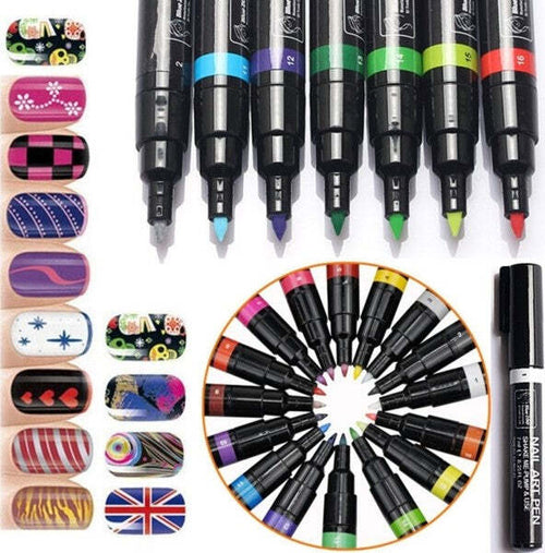 Set 12 Penne Colori Disegni Micropittura Manicure Nail Art Decorazioni Unghie Bellezza/Manicure e pedicure/Decorazioni per unghie/Attrezzatura per Nail Art/Kit di decorazione Trade Shop italia - Napoli, Commerciovirtuoso.it