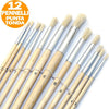 Set 12 Pennelli Pennello Punta Tonda Manico Legno Lungo Pittura Arte Decoupage Casa, arredamento e bricolage > Hobby e collezionismo > Disegno e Pittura Trade Shop italia - Napoli, Commerciovirtuoso.it