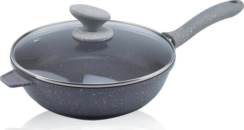 Set 12 Pentole Dg Bavaria Batteria Pentole Da Cucina in Pietra Lavica Grigio 21 Padelle Pezzi Con Coperchi, Manici E Accessori Casa e cucina/Pentole padelle e pirofile/Pentole e padelle/Set/Set di pentole e padelle Puleo Casa - Palermo, Commerciovirtuoso.it
