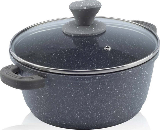 Set 12 Pentole Dg Bavaria Batteria Pentole Da Cucina in Pietra Lavica Grigio 21 Padelle Pezzi Con Coperchi, Manici E Accessori Casa e cucina/Pentole padelle e pirofile/Pentole e padelle/Set/Set di pentole e padelle Puleo Casa - Palermo, Commerciovirtuoso.it