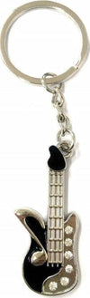 Set-12-Pezzi-Bomboniera-Bomboniere-Argento-Chitarra-5,5cm-Chiavi-Portachiavi