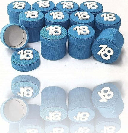 Set 12 Pezzi Bomboniera Bomboniere Scatolina Azzurro 18 Anni Portaconfetti Casa e cucina/Hobby creativi/Materiali per hobby creativi/Forniture per feste/Bomboniere Trade Shop italia - Napoli, Commerciovirtuoso.it