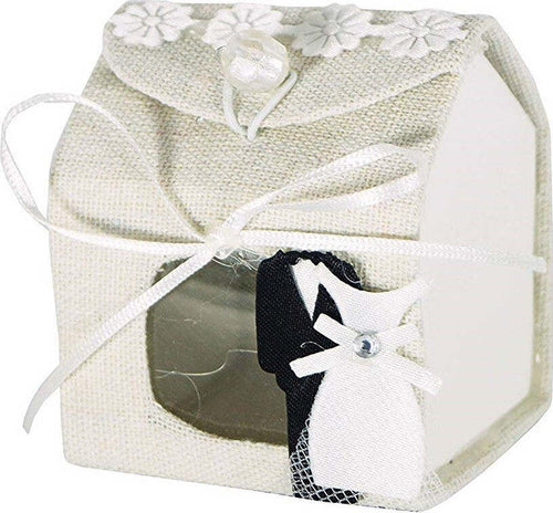 Set 12 Pezzi Bomboniera Bomboniere Scatolina Casetta Matrimonio Sposi Confetti Casa e cucina/Hobby creativi/Materiali per hobby creativi/Forniture per feste/Bomboniere Trade Shop italia - Napoli, Commerciovirtuoso.it