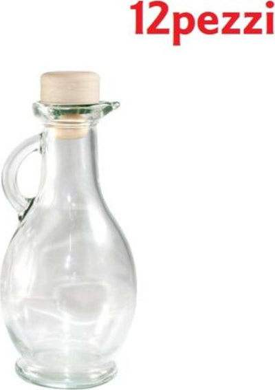 Set 12 Pezzi Bottiglie Bottigline Vetro Trasparente Egizia Con Tappo 250cc Casa e cucina/Stoviglie/Bicchieri e cristalli/Brocche carraffe e decanter/Brocche e caraffe Trade Shop italia - Napoli, Commerciovirtuoso.it