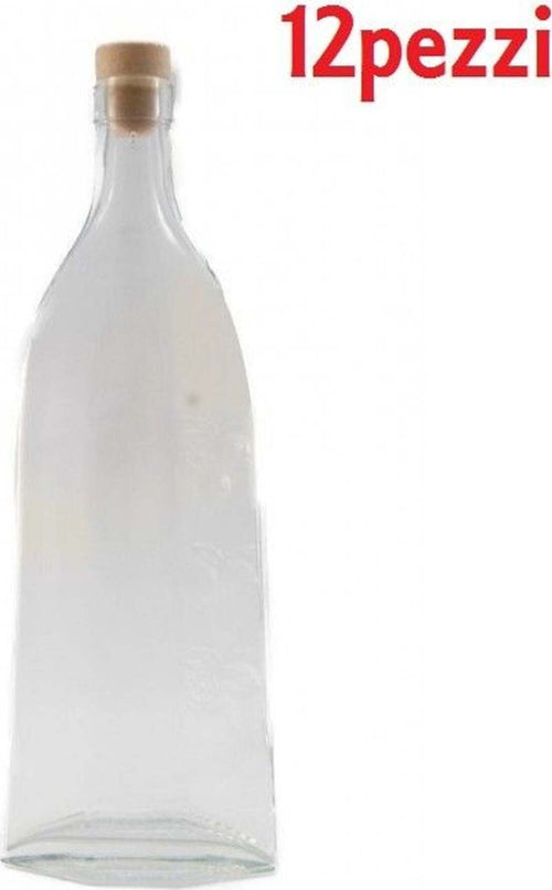 SET 12 PEZZI BOTTIGLIE BOTTIGLINE VETRO TRASPARENTE LUXURI CON TAPPO 500CC Casa e cucina/Stoviglie/Bicchieri e cristalli/Brocche carraffe e decanter/Brocche e caraffe Trade Shop italia - Napoli, Commerciovirtuoso.it