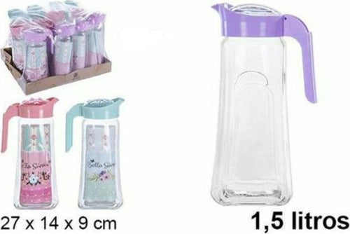Set 12 Pezzi Brocca Brocche Caraffa In Vetro 1,5 Lt Coperchio Colorato Casa, arredamento e bricolage > Cucina > Bottiglie e Brocche Trade Shop italia - Napoli, Commerciovirtuoso.it