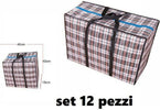 Set 12 Pezzi Buste Borse Per La Spesa Shopping Bag Shopper 40 X 42 X 16 Cm Casa, arredamento e bricolage > Accessori Casa > Porta Spese Trade Shop italia - Napoli, Commerciovirtuoso.it