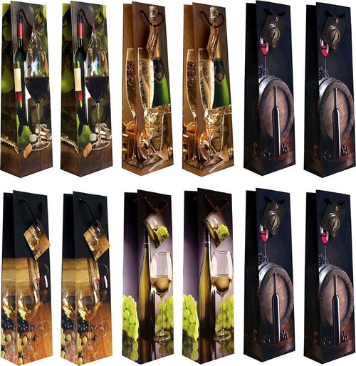 SET 12 PEZZI BUSTE DA REGALO 12X34.5X10CM SACCHETTI SACCHETTO VINO BOTTIGLIE Casa e cucina/Hobby creativi/Articoli per confezioni regalo/Sacchetti da regalo Trade Shop italia - Napoli, Commerciovirtuoso.it