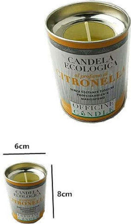 Set 12 Pezzi Candela Ecologica Al Profumo Di Citronella Anti Zanzare 6 X 8 Cm Articoli da Giardino > Repellenti per animali > Prodotti Da Esterno Trade Shop italia - Napoli, Commerciovirtuoso.it