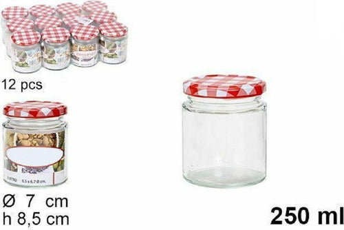 Set 12 Pezzi Contenitore Barattolo In Vetro Con Coperchio Barattolini 250ml Casa, arredamento e bricolage > Cucina > Barattoli e Contenitori Trade Shop italia - Napoli, Commerciovirtuoso.it