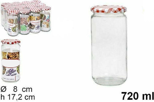 Set 12 Pezzi Contenitore Barattolo In Vetro Con Coperchio Barattolini 720ml Casa, arredamento e bricolage > Cucina > Barattoli e Contenitori Trade Shop italia - Napoli, Commerciovirtuoso.it