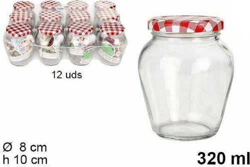 Set 12 Pezzi Contenitore Barattolo In Vetro Con Coperchio Multiusi 320ml 108717 Casa, arredamento e bricolage > Cucina > Barattoli e Contenitori Trade Shop italia - Napoli, Commerciovirtuoso.it