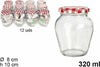 Set-12-Pezzi-Contenitore-Barattolo-In-Vetro-Con-Coperchio-Multiusi-320ml-108717