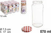 Set 12 Pezzi Contenitore Barattolo In Vetro Con Coperchio Multiuso 570 Ml 105598 Casa, arredamento e bricolage > Cucina > Barattoli e Contenitori Trade Shop italia - Napoli, Commerciovirtuoso.it