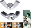 Set 12 Pezzi Dadi Di Serraggio Dado Con Alette Filettatura M5 Fissaggio 93327 Fai da te/Ferramenta/Chiodi viti ed elementi di fissaggio/Kit di bulloni e dadi Trade Shop italia - Napoli, Commerciovirtuoso.it