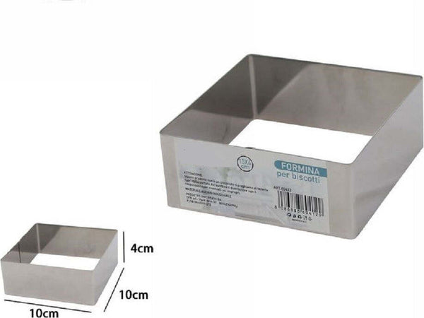 Set 12 Pezzi Forme Formina Stampi Per Dolci Torte Biscotti Quadrati 10x4cm 60412 Casa, arredamento e bricolage > Cucina > Stampi Trade Shop italia - Napoli, Commerciovirtuoso.it