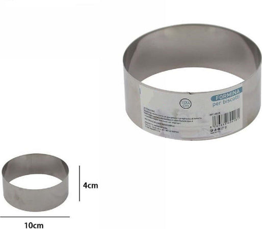 Set 12 Pezzi Formina Forme Stampi Per Dolci Torte Biscotti Rotonde 10x4 Cm 60418 Casa, arredamento e bricolage > Cucina > Stampi Trade Shop italia - Napoli, Commerciovirtuoso.it