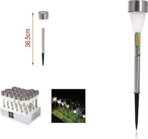 Set 12 Pezzi Lampada Solare Led Con Picchetto Da Giardino Esterno 36.5cm 2002986 Illuminazione/Illuminazione per esterni/Luci per sentieri Trade Shop italia - Napoli, Commerciovirtuoso.it