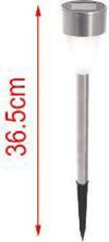 Set 12 Pezzi Lampada Solare Led Con Picchetto Da Giardino Esterno 36.5cm 2002986 Illuminazione/Illuminazione per esterni/Luci per sentieri Trade Shop italia - Napoli, Commerciovirtuoso.it