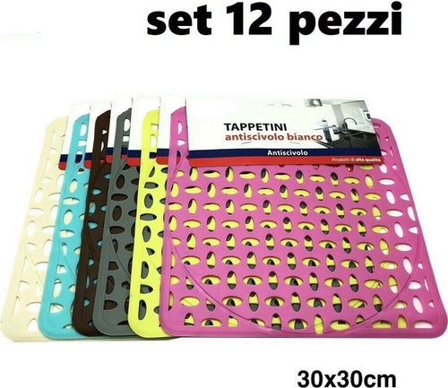 Set 12 Pezzi Tappeto Tappetino Per Lavello In Gomma Antiscivolo Cucina 30x30cm Casa, arredamento e bricolage > Cucina > Accessori cucina Trade Shop italia - Napoli, Commerciovirtuoso.it
