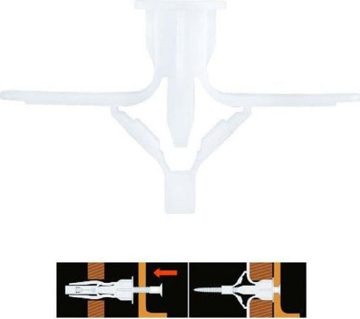 Set 12 Pezzi Tasselli Tassello A Farfalla Espansione A Molla 10-29mm Viti 57171 Fai da te/Ferramenta/Chiodi viti ed elementi di fissaggio/Tasselli/Tasselli a espansione Trade Shop italia - Napoli, Commerciovirtuoso.it