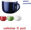 Set-12-Pezzi-Tazza-Tazzone-Porcellana-Colorate-Latte-Colazione-450ml