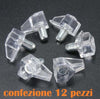 SET 12 PIOLI SUPPORTI IN PLASTICA PER MENSOLE ARMADIO CASA  Trade Shop italia - Napoli, Commerciovirtuoso.it