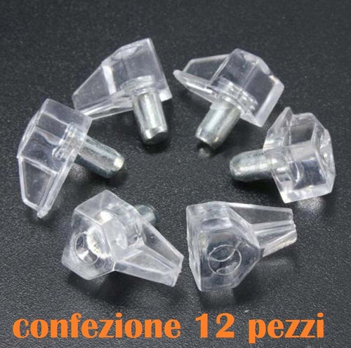 SET 12 PIOLI SUPPORTI IN PLASTICA PER MENSOLE ARMADIO CASA  Trade Shop italia - Napoli, Commerciovirtuoso.it