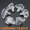 Set 12 Pioli Supporti In Plastica Per Mensole Supporto Reggimensola Ripiani Fai da te/Ferramenta/Staffe e supporti per mensole Trade Shop italia - Napoli, Commerciovirtuoso.it