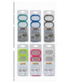 Set 12 Pz Anelli Gancio Per Tenda Da Doccia Box Bagno Colorati In Plastica 52763