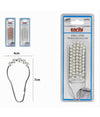 Set 12 Pz Anelli Gancio Tenda Doccia Metallo Con Perline Bagno Box Doccia 59778