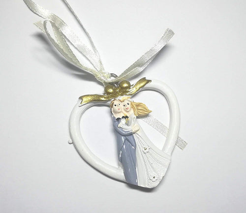 Set 12 Pz. Bomboniera Sposini Cuore Sposi Ceramica Appendino Matrimonio Promessa Casa e cucina/Hobby creativi/Materiali per hobby creativi/Forniture per feste/Bomboniere Trade Shop italia - Napoli, Commerciovirtuoso.it
