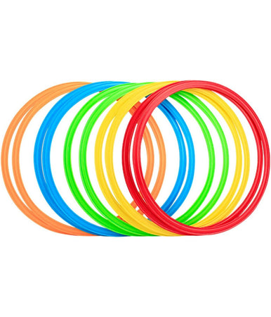 Set 12 Pz Cerchi Piatti Colorati Per Fitness Esercizi Di Coordinazione Da 40cm