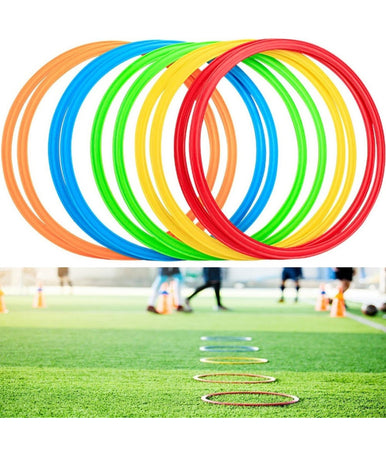 Set 12 Pz Cerchi Piatti Colorati Per Fitness Esercizi Di Coordinazione Da 40cm