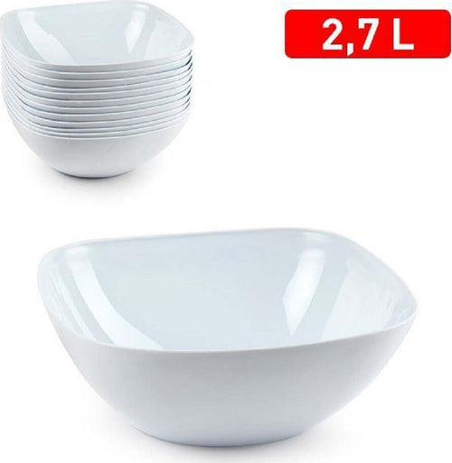 Set 12 Pz Ciotola Quadrata Opale Bianca Da 2,7 Lt Servizio Tavola Piatti 1218901 Casa, arredamento e bricolage > Cucina > Accessori cucina Trade Shop italia - Napoli, Commerciovirtuoso.it