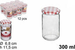 Set 12 Pz Contenitore Barattolo In Vetro Con Coperchio Barattolini 300ml 114653 Casa e cucina/Organizzazione interni/Contenitori e barattoli da cucina/Conservazione cibi/Barattoli e contenitori Trade Shop italia - Napoli, Commerciovirtuoso.it