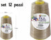 Set 12 Pz Filati A Cono Filo Poliestere Cucito 3000y 40s/2 Beige Gomitolo Cotone Casa, arredamento e bricolage > Hobby e collezionismo > Accessori Cucito Trade Shop italia - Napoli, Commerciovirtuoso.it