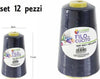 Set 12 Pz Filati A Cono Filo Poliestere Cucito 3000y 40s/2 Blu Gomitolo Cotone Casa, arredamento e bricolage > Hobby e collezionismo > Accessori Cucito Trade Shop italia - Napoli, Commerciovirtuoso.it