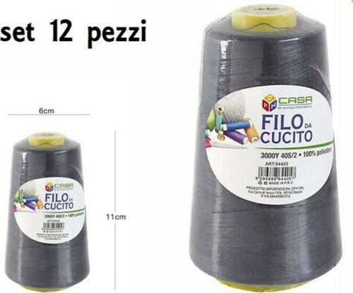 Set 12 Pz Filati A Cono Filo Poliestere Cucito 3000y 40s/2 Grigio Cotone -19 Casa, arredamento e bricolage > Hobby e collezionismo > Accessori Cucito Trade Shop italia - Napoli, Commerciovirtuoso.it