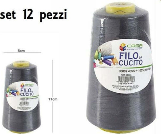 Set 12 Pz Filati A Cono Filo Poliestere Cucito 3000y 40s/2 Grigio Cotone -19 Casa, arredamento e bricolage > Hobby e collezionismo > Accessori Cucito Trade Shop italia - Napoli, Commerciovirtuoso.it